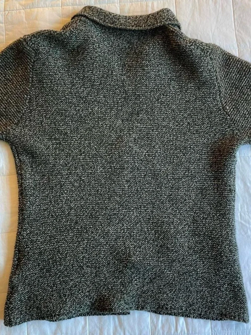 L.B.M. 1911 Italy Limited Edition Wool Blend Marled Grey Knit Blazer Jacket - 54